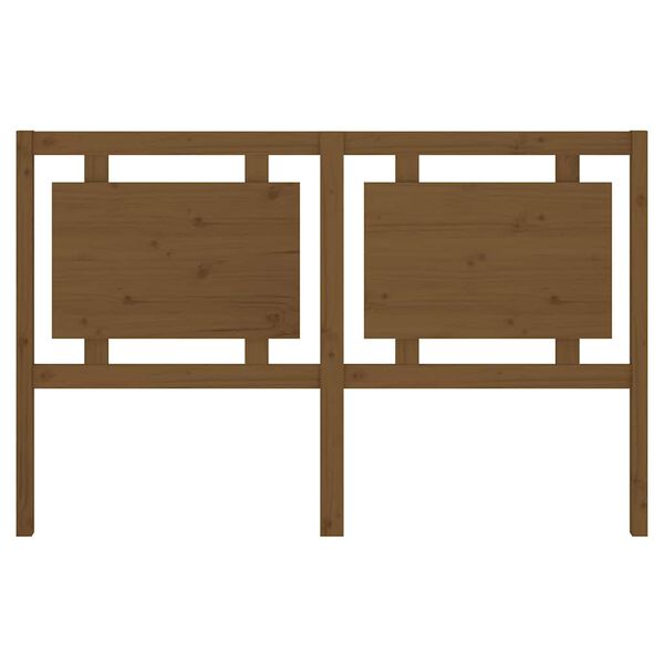 vidaXL T&ecirc;te de lit Marron miel 155,5x4x100 cm Bois massif de pin