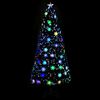vidaXL Sapin de No&euml;l et flocons de neige LED Noir 180 cm Fibre optique