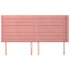 vidaXL Tête de lit avec oreilles Rose 163x16x118/128 cm Velours