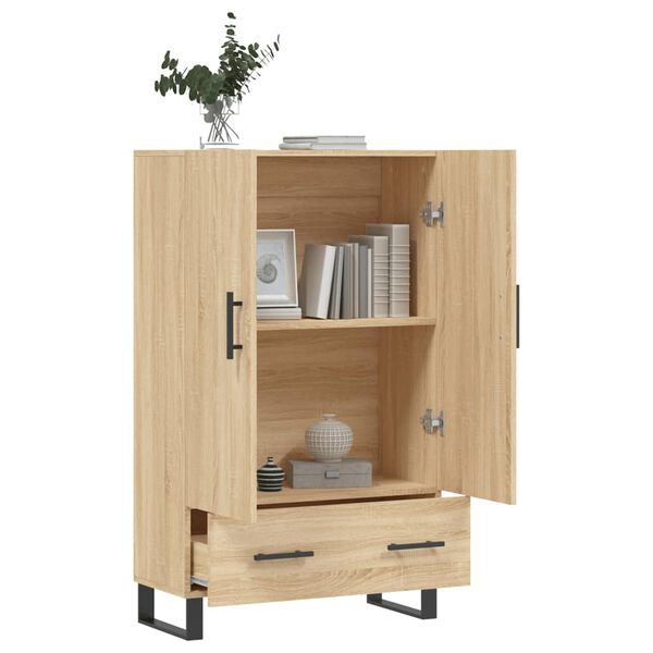 vidaXL Buffet haut ch&ecirc;ne sonoma 69,5x31x115 cm bois d'ing&eacute;nierie