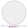 vidaXL Tapis rond marron 60 cm bambou