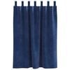 vidaXL Rideaux occultants 2 pcs Bleu fonc&eacute; 140 x 140 cm Velours