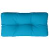 vidaXL Coussin de palette bleu clair 80x40x12 cm tissu