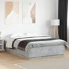 vidaXL Cadre de lit sans matelas gris b&eacute;ton 120x200 cm