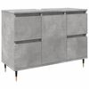 vidaXL Armoire salle de bain gris b&eacute;ton 80x33x60cm bois d'ing&eacute;nierie