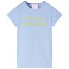 vidaXL T-shirt pour enfants bleu clair 92