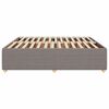 vidaXL Cadre de lit sans matelas taupe 200x200 cm tissu