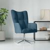 vidaXL Chaise de relaxation Bleu Velours