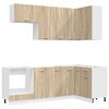 vidaXL Unit&eacute; de cuisine LYON 8 pcs Ch&ecirc;ne Sonoma Bois d'ing&eacute;nierie
