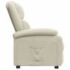 vidaXL Fauteuil inclinable Cr&egrave;me Velours