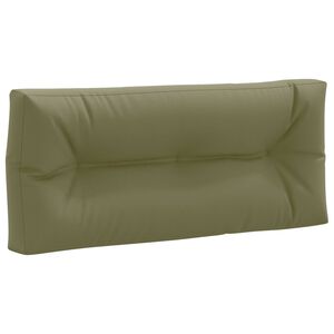 vidaXL Coussin de dossier de palette VIANEN 100 % polyester Vert olive