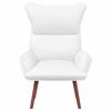 vidaXL fauteuil Blanc 69 x 74 x 93 cm Cuir artificiel