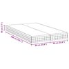 vidaXL Matelas 2 pcs Blanc et Gris 60 x 200 cm Printemps Bonell