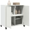 vidaXL Buffet blanc 68x39x72 cm acier