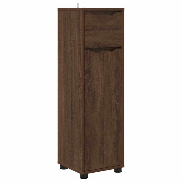 vidaXL Cabinet de salle de bain Ch&ecirc;ne brun 30,5 x 30 x 101 cm