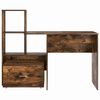 vidaXL Bureau Ch&ecirc;ne fum&eacute; 131,5 x 50 x 106,5 cm Bois d'ing&eacute;nierie