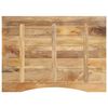vidaXL Dessus de bureau avec courbe 100x80x2,5 cm manguier massif brut