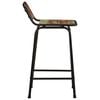 vidaXL Tabourets de bar lot de 2 46x35,5x80cm bois massif récupération