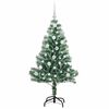 vidaXL Arbre de Noël artificiel floconné de neige avec lumière LED