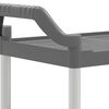 vidaXL Chariot &agrave; 3 niveaux gris 81x41x92 cm aluminium