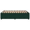 vidaXL Cadre de lit sans matelas vert foncé 140x200 cm velours
