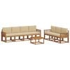 vidaXL Ensemble de canap&eacute;s d'ext&eacute;rieur 8 pcs Naturel et Beige