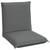 vidaXL Fauteuil de sol Gris fonc&eacute; 54 x 64 x 59 cm tissu