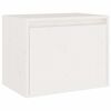 vidaXL Meubles TV 3 pcs Blanc Bois massif de pin