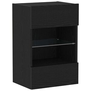 vidaXL Ensemble meuble TV 40 x 30 x 60,5 cm Noir Bois d'ing&eacute;nierie
