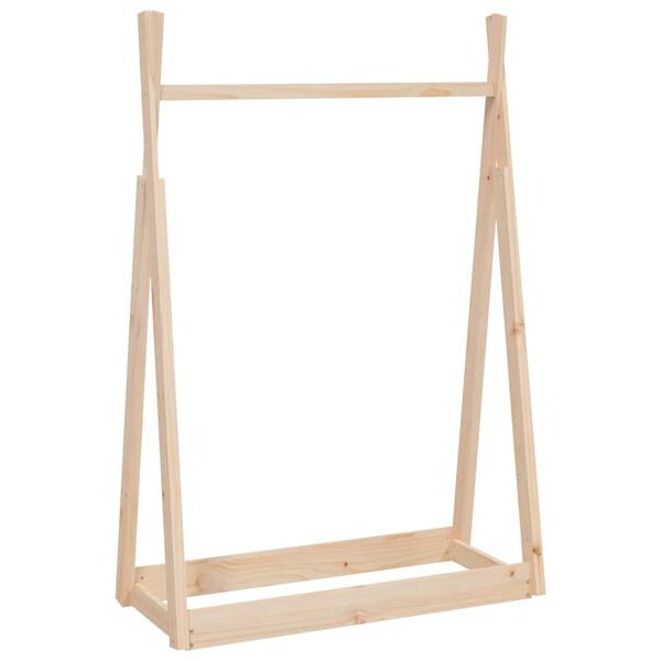 vidaXL Porte-v&ecirc;tements 100x45x150 cm Bois de pin massif