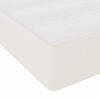 vidaXL Cadre de lit avec matelas Cr&egrave;me 80 x 200 cm tissu