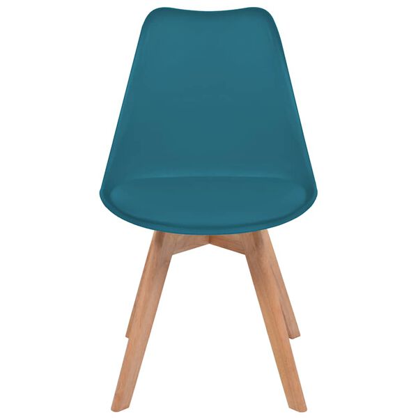 vidaXL Chaises à manger lot de 4 Turquoise Plastique