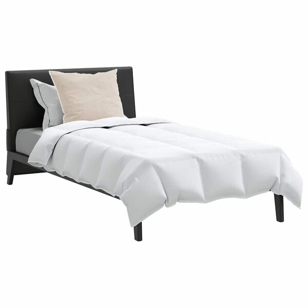 vidaXL Duvet d'été simple avec oreiller 2 pcs Blanc Plume de canard
