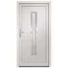 vidaXL Porte d'entr&eacute;e Blanc 98x200 cm PVC