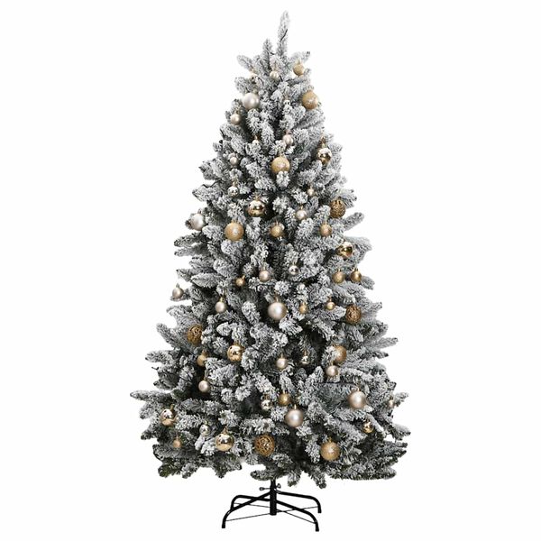 vidaXL Sapin de No&euml;l artificiel articul&eacute; 300 LED et boules 180 cm