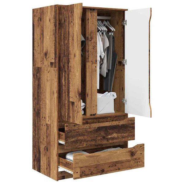 vidaXL Armoire Bois ancien 79,5 x 49 x 156 cm Bois d&rsquo;ing&eacute;nierie
