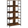 vidaXL Biblioth&egrave;que ch&ecirc;ne fum&eacute; 78,5x33x153 cm bois d'ing&eacute;nierie