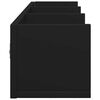 vidaXL Armoires murales 2 pcs noir 75x18x16,5 cm bois d'ing&eacute;nierie