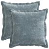 vidaXL Housse de coussin 2 pc HOUTEN Bleu clair 45 x 45 cm