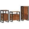 vidaXL Ensemble de mobilier de salle de bain 3 pcs Bois Recyclé Solide