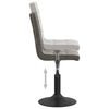 vidaXL Chaises pivotantes à manger lot de 2 gris foncé velours