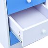 vidaXL Bureau pour enfants Inclinable Bleu et blanc
