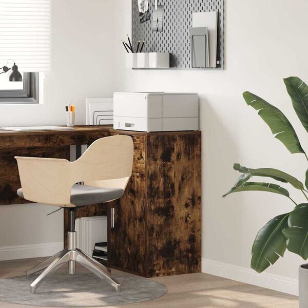 vidaXL Buffet Chêne fumé 38 x 34,5 x 75 cm Bois d'ingénierie