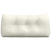 vidaXL Coussin de Dos Cr&egrave;me 100 x 24 x 50 cm Velours