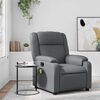 vidaXL Fauteuil de massage inclinable gris similicuir