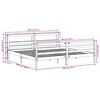 vidaXL Cadre de lit sans matelas 180x200 cm bois massif de pin