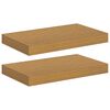 vidaXL &Eacute;tag&egrave;re Murale 2 pcs Beige 40 x 23,5 x 4 cm Bois d'ing&eacute;nierie