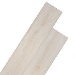 vidaXL Planches de sol Ch&ecirc;ne blanc classique 5,02 m&sup2; 36 pi&egrave;ces PVC
