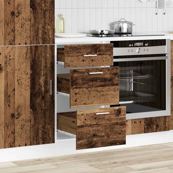 vidaXL Meuble bas "Lyon" Bois ancien 40 x 46 x 81,5 cm Bois d'ingénierie