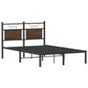 vidaXL Cadre de lit sans matelas ch&ecirc;ne marron 120x200 cm